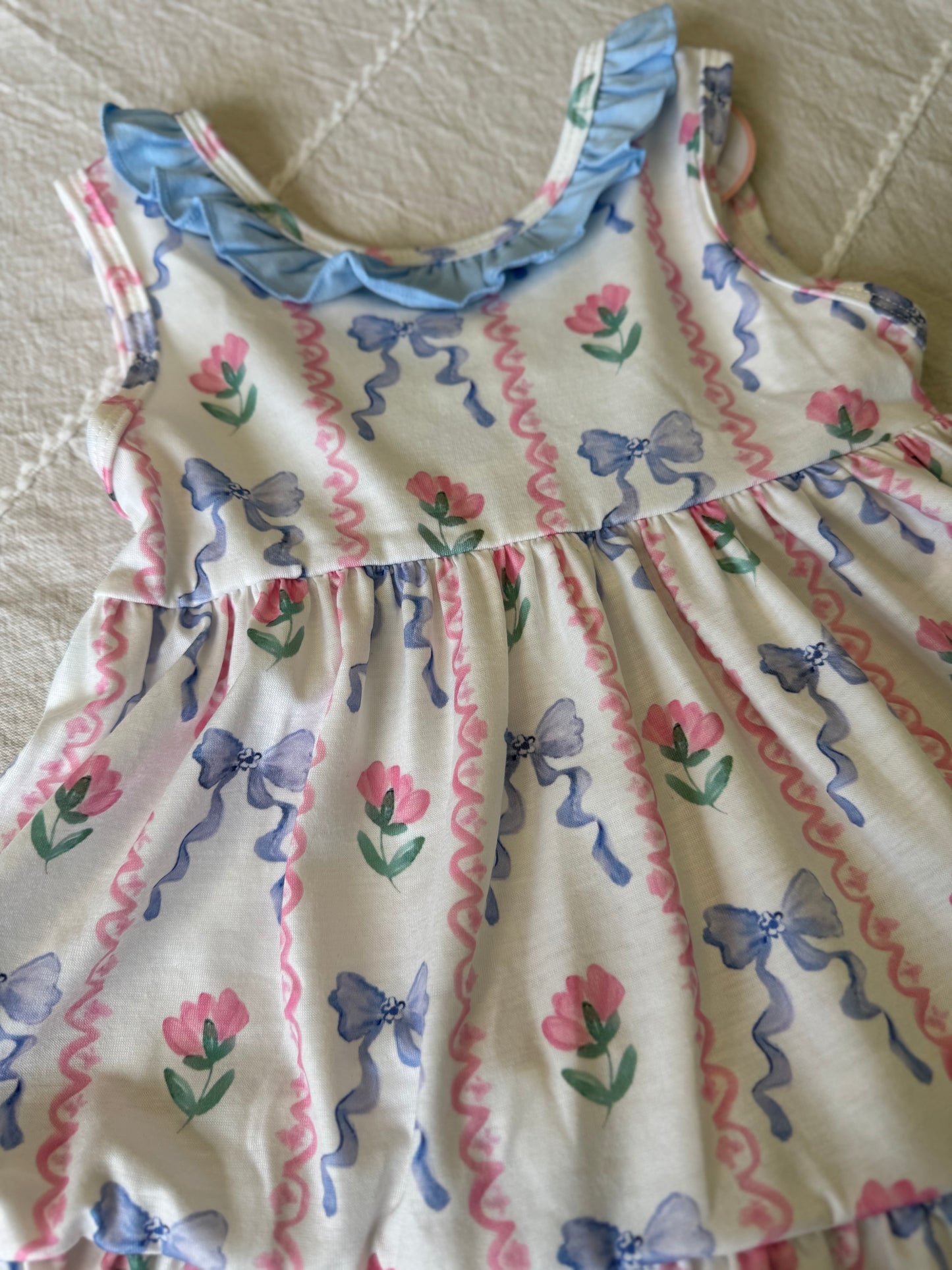 Grandmillenial Print Ruffle Bloomer Set