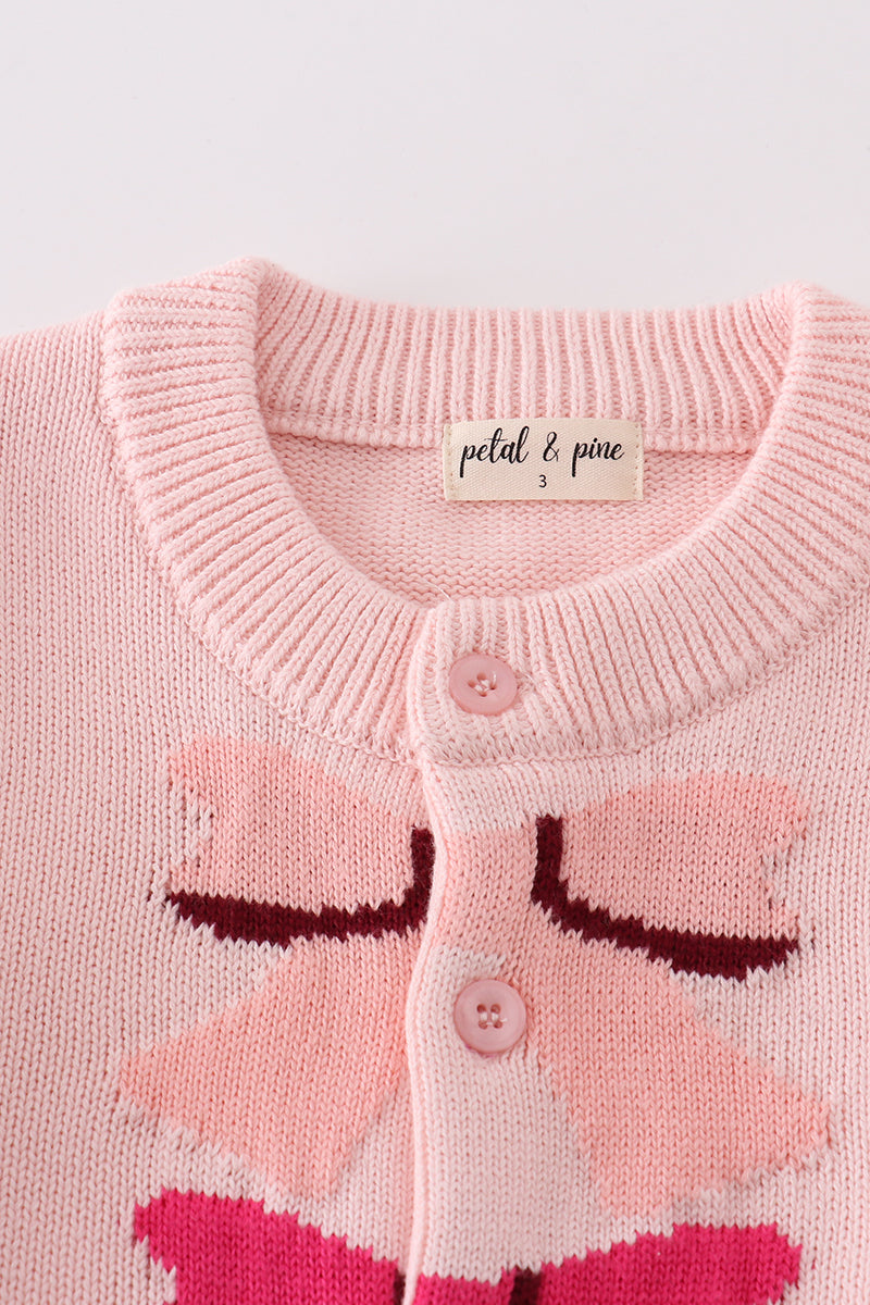 [PREORDER] Light Pink Bow Cardigan Sweater