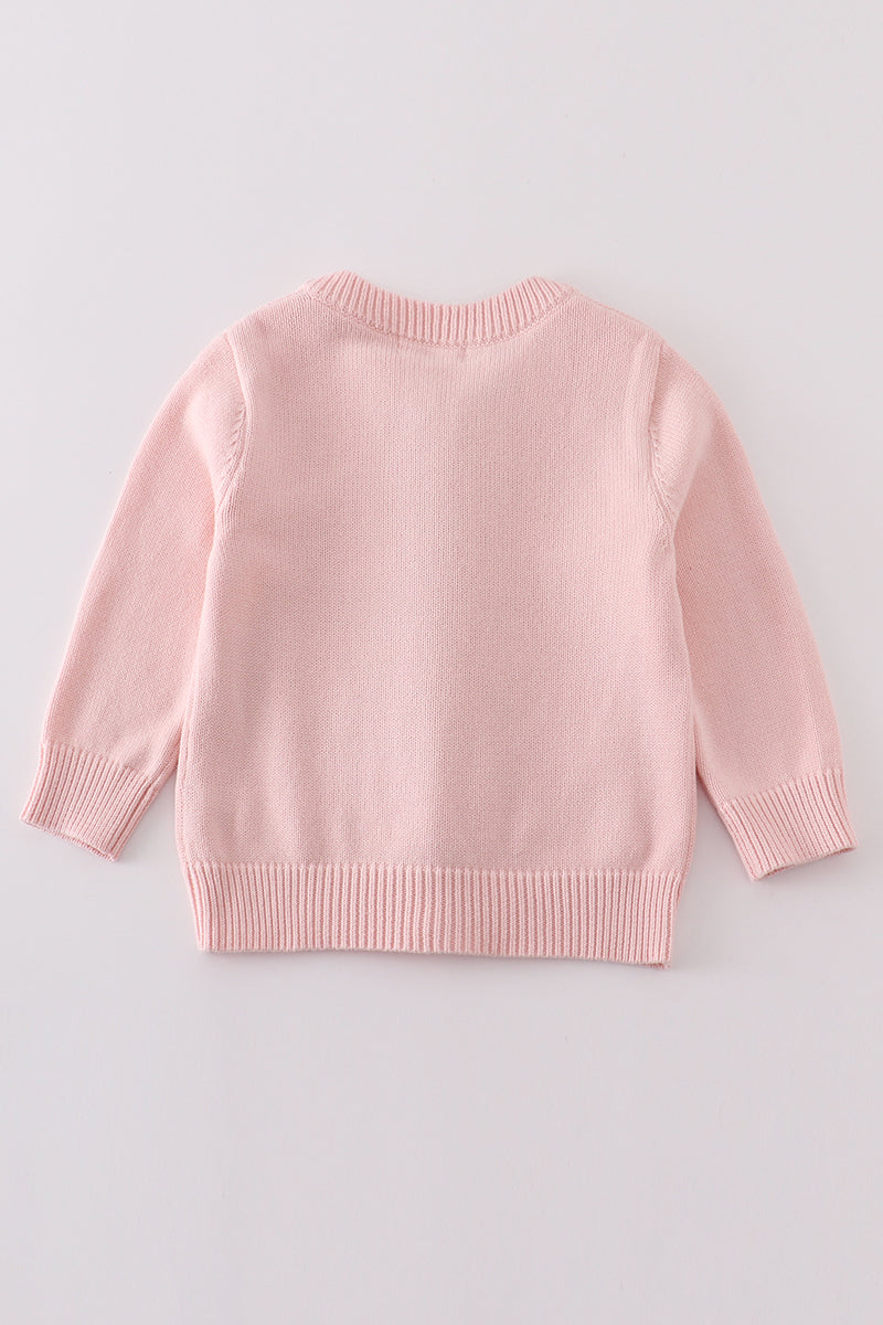 [PREORDER] Light Pink Bow Cardigan Sweater